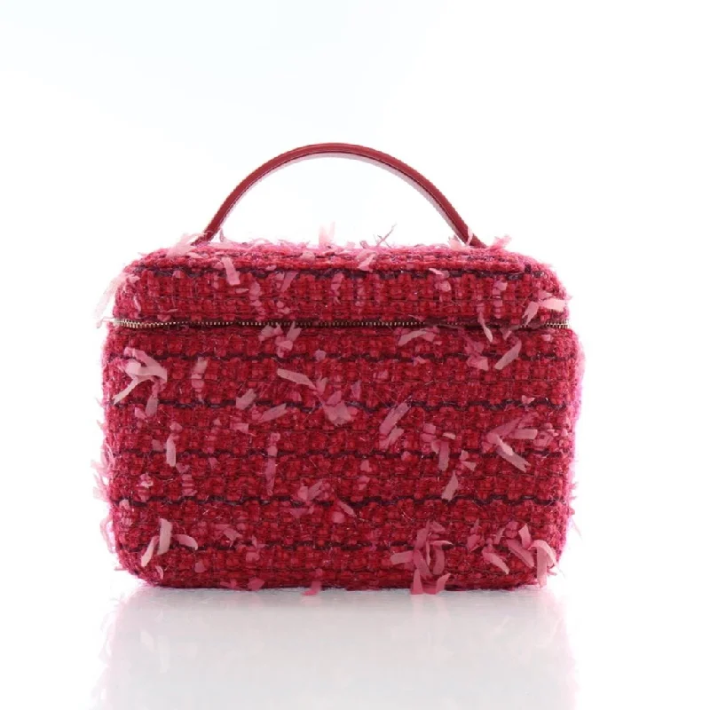 Chanel Seasonal Vanity Case Pink Tweed Chic Bags, Shop Now & Save