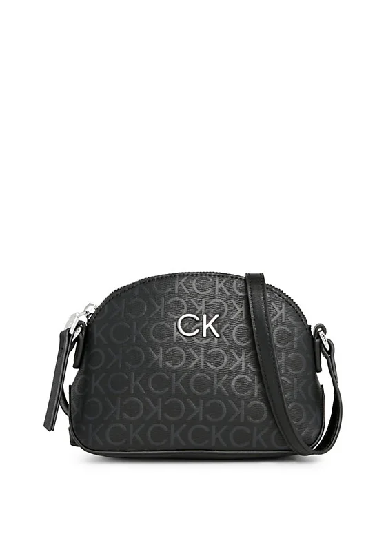 Calvin Klein CK Logo Dome Mini Crossbody Bag, Black Shoulder Bags, Best Deals Today