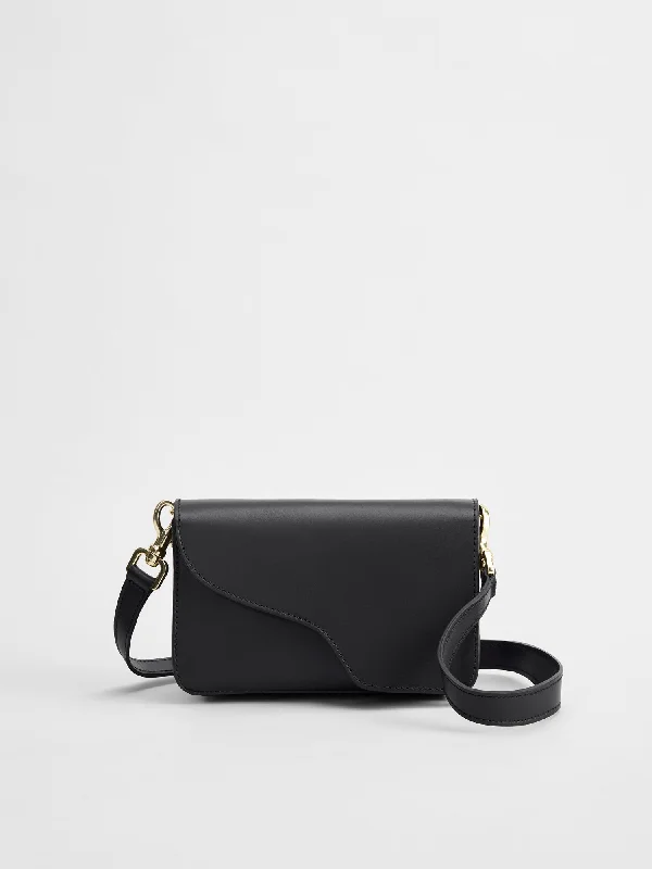 Corsina Black Leather Shoulder bag The Best Handbag Offers Are Here