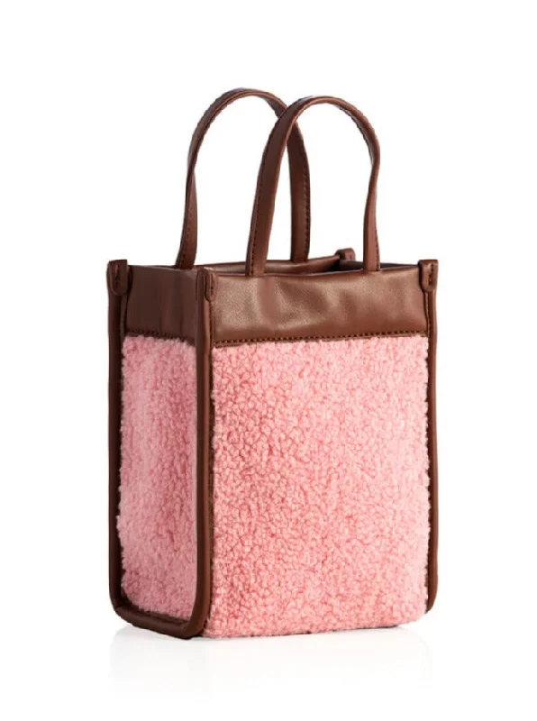 Shiraleah Courchevel Sherpa Mini Tote Cross-Body, Pink - FINAL SALE ONLY Classic Totes, Exclusive Deals Shiraleah Courchevel Sherpa Mini Tote Cross-Body, Pink - FINAL SALE ONLY Classic Totes, Exclusive Deals