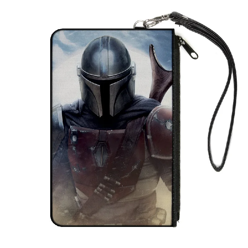 Canvas Zipper Wallet - LARGE - Star Wars The Mandalorian Vivid Pose Classic Bags, Exclusive Deals