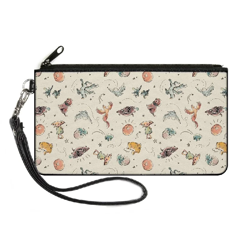 Canvas Zipper Wallet - SMALL - Harry Potter Charming Friends Collage Beige Everyday Elegance At Lower Prices