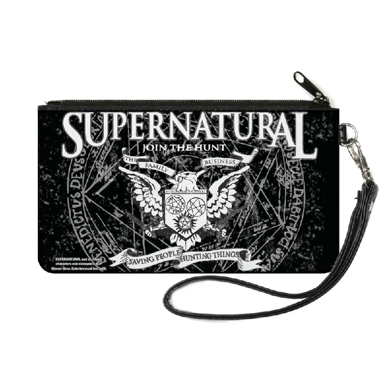 Canvas Zipper Wallet - SMALL - SUPERNATURAL WINCHSTER BROTHERS Eagle Crest Black Gray White Luxury Meets Affordability – Shop Stunning Bags Now Canvas Zipper Wallet - SMALL - SUPERNATURAL WINCHSTER BROTHERS Eagle Crest Black Gray White Luxury Meets Affordability – Shop Stunning Bags Now