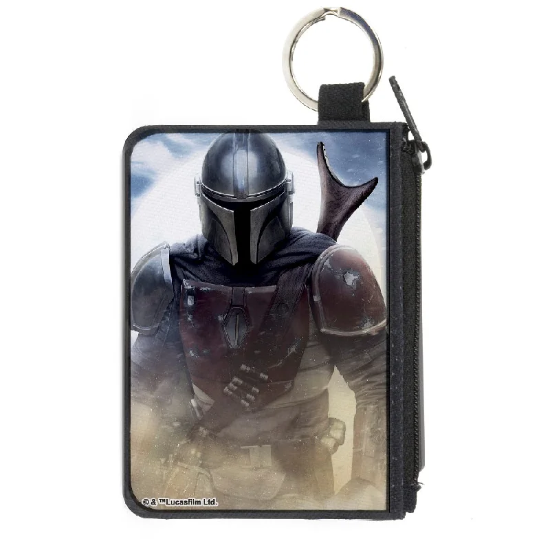 Canvas Zipper Wallet - MINI X-SMALL -Star Wars The Mandalorian Vivid Pose Must-Have Bags, Big Discounts