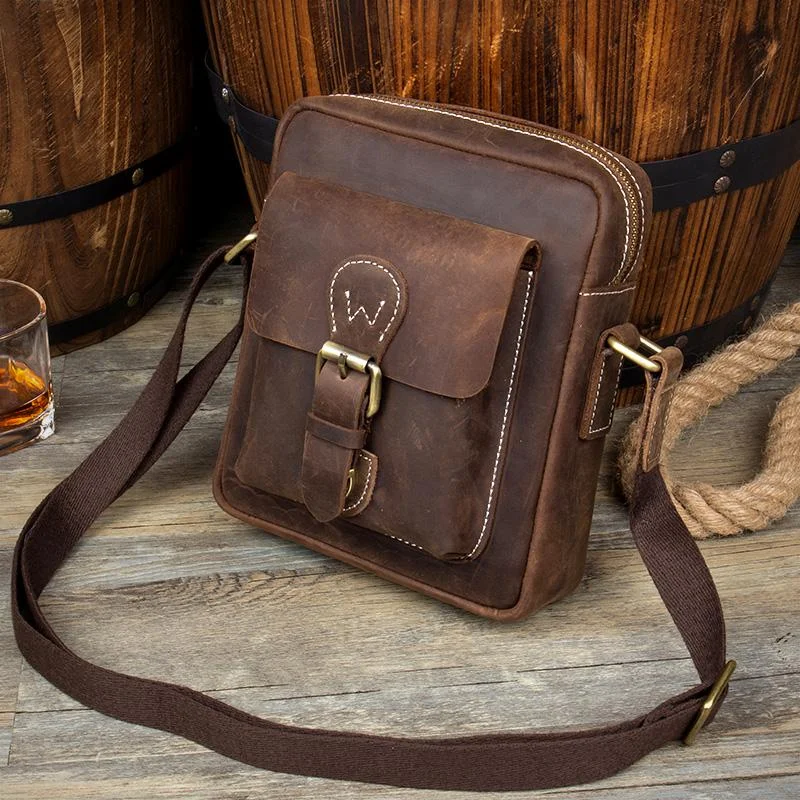 Casual Dark Brown Leather Mens Mini Vertical Messenger Bag Small Side Bags Postman Bag for Men The Ultimate Sale On Must-Have Handbags Casual Dark Brown Leather Mens Mini Vertical Messenger Bag Small Side Bags Postman Bag for Men The Ultimate Sale On Must-Have Handbags