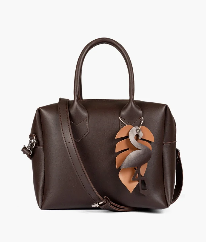 Dark brown mini bowling bag Trendy Purses, Limited Offer