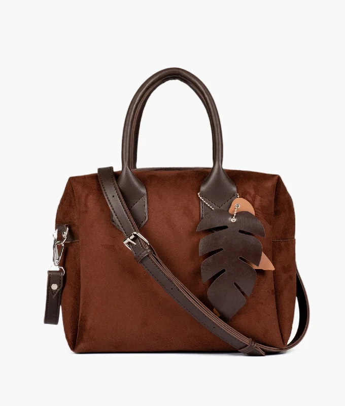 Dark brown suede mini bowling bag The Perfect Bag Sale Is Here