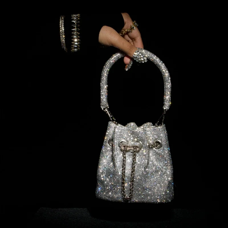Dazzle Mini Bucket Bag Elegant Bags, Limited Stock