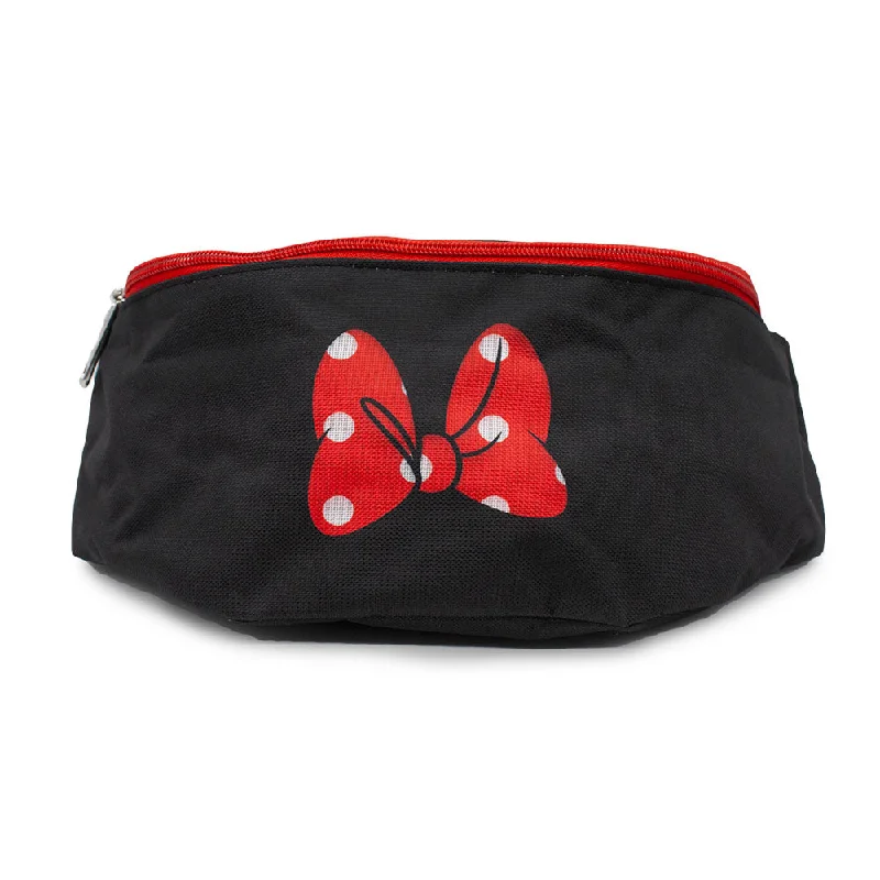 Fanny Pack - Minnie Mouse Polka Dot Bow Black Red White Everyday Handbags At Wallet-Friendly Rates