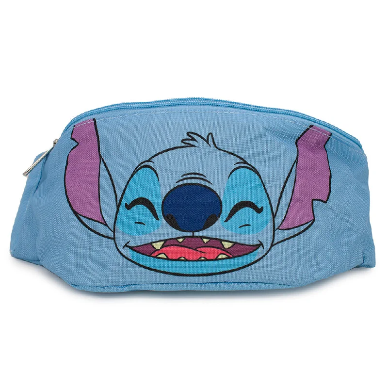 Fanny Pack - Lilo & Stitch Stitch Ears Up Smiling Pose Blue Fashion Bags, Huge Savings Fanny Pack - Lilo & Stitch Stitch Ears Up Smiling Pose Blue Fashion Bags, Huge Savings