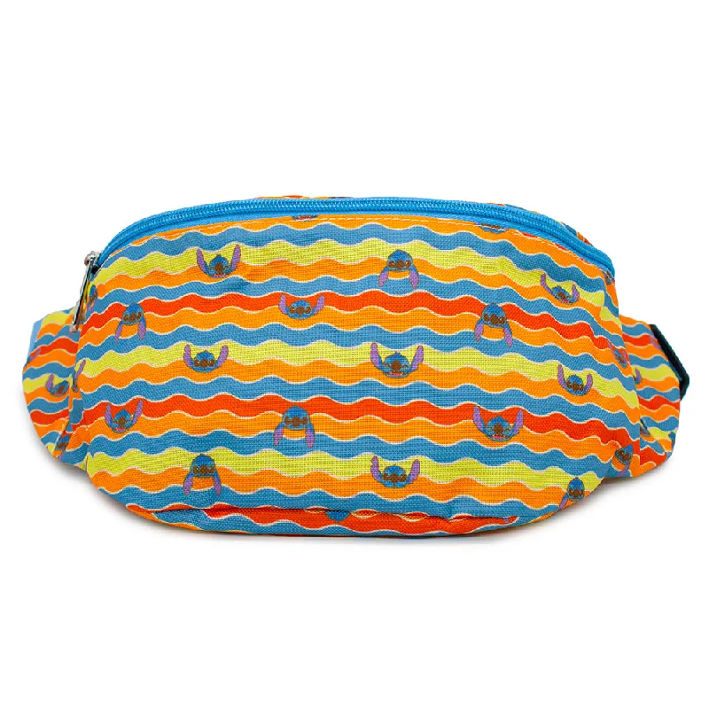 Fanny Pack - Lilo & Stitch Stitch Expressions Wave Striping Multi Color The Best Handbag Offers Are Here