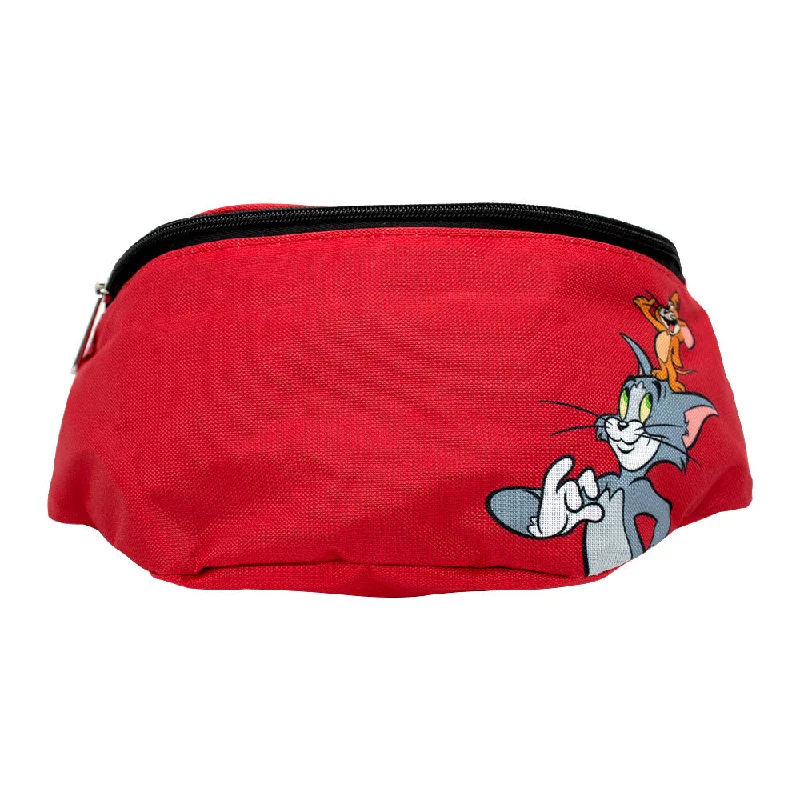 Fanny Pack - Tom and Jerry Smiling Pose Red Flash Sale On Elegant Bags – Limited Stock Available
