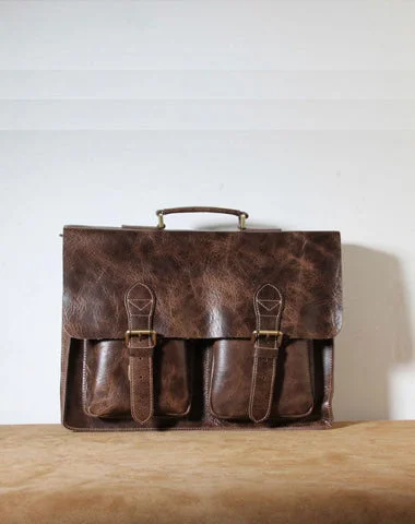 Genuine Leather Mens Cool Messenger Bag Briefcase Work Bag Laptop Bag for men Fashion Bags With Huge Discounts