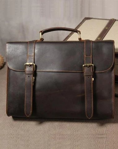 Vintage Leather Coffee Mens Briefcases Work Bag Business Bag Handbag for Men Luxury Totes, Affordable Prices Vintage Leather Coffee Mens Briefcases Work Bag Business Bag Handbag for Men Luxury Totes, Affordable Prices