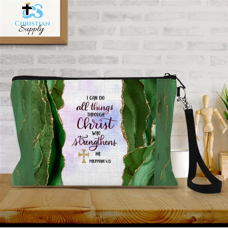 I Can Do All Things Through Christ Who Strengthens Me Green Wristlet Unmissable Deals On Everyday Handbags I Can Do All Things Through Christ Who Strengthens Me Green Wristlet Unmissable Deals On Everyday Handbags