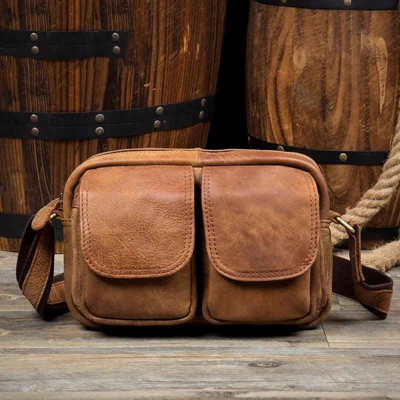Khaki Leather 10 inches Mens Small Messenger Bag Brown Courier Bags Postman Bag for Men Upgrade Your Look With Our Exclusive Bag Deals Khaki Leather 10 inches Mens Small Messenger Bag Brown Courier Bags Postman Bag for Men Upgrade Your Look With Our Exclusive Bag Deals