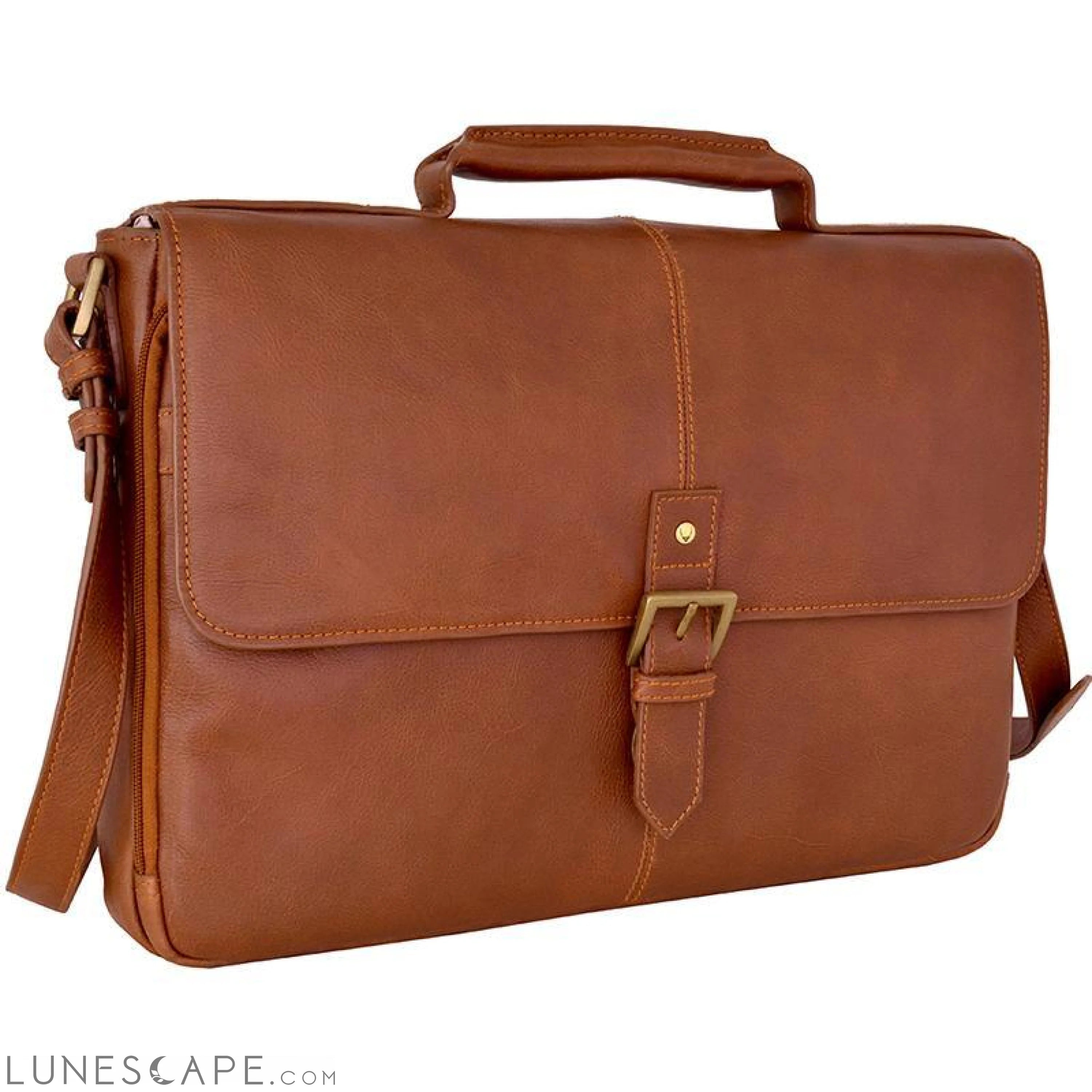 Leather 15" Laptop Compatible Briefcase Work Bag Elegant Bags, Limited Stock