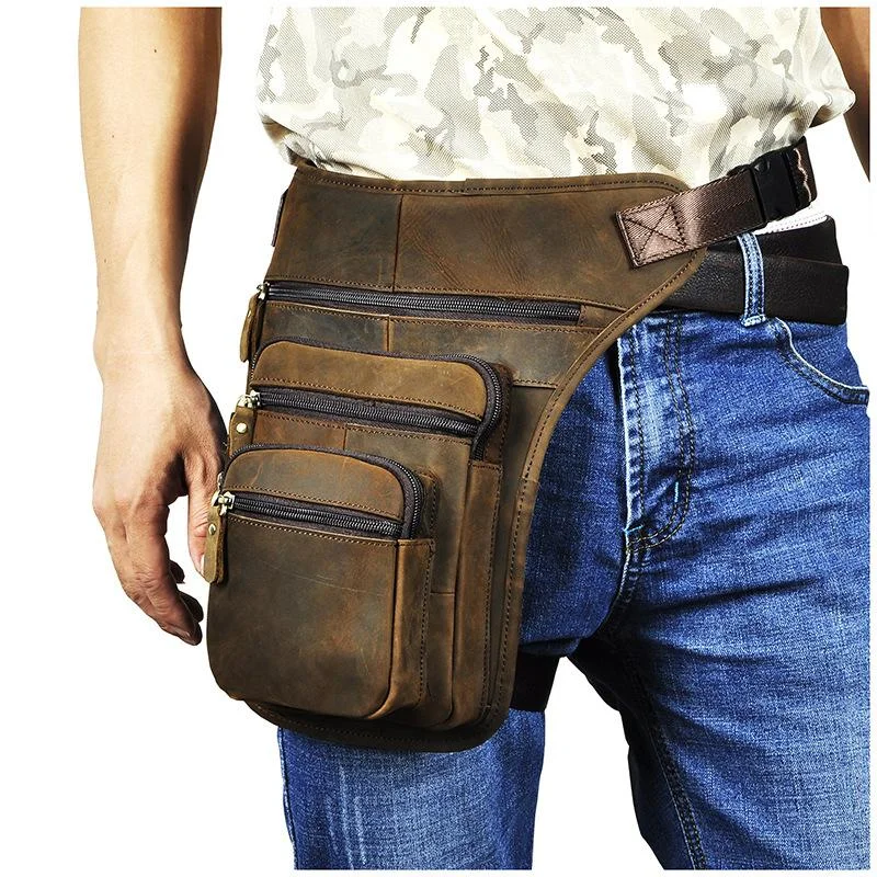 Leather Drop Leg Bag Belt Pouch Mens Waist Bag Shoulder Bag for Men Unmissable Deals On Everyday Handbags Leather Drop Leg Bag Belt Pouch Mens Waist Bag Shoulder Bag for Men Unmissable Deals On Everyday Handbags