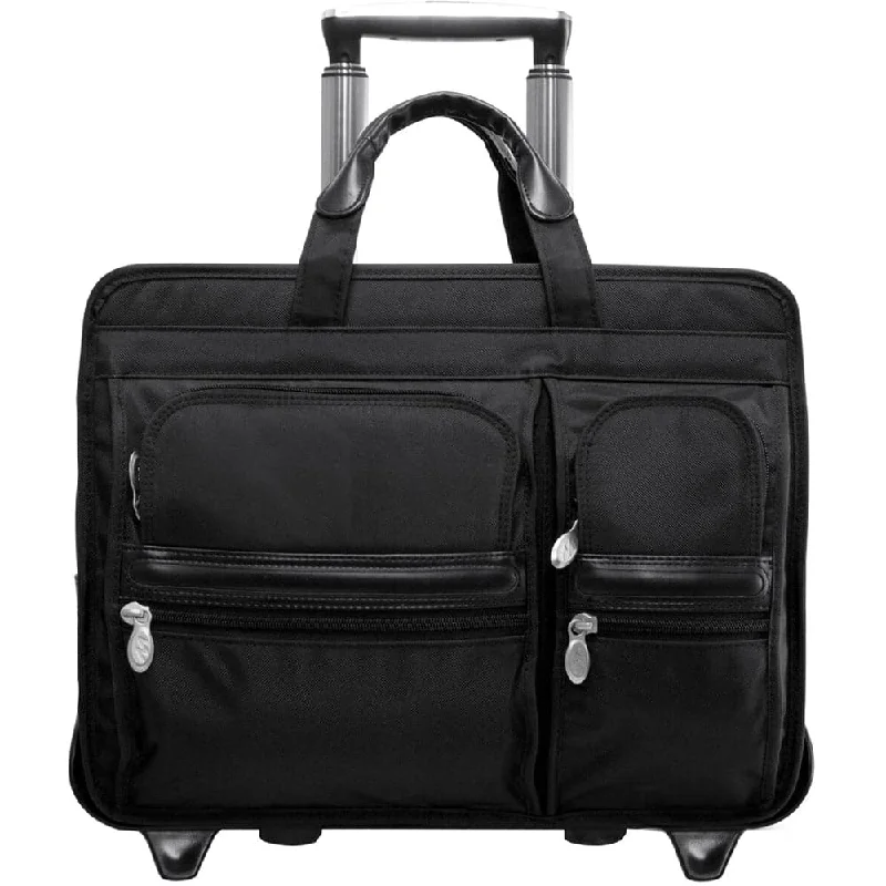 McKlein USA Clinton 17" Nylon Patented Detachable -Wheeled Laptop Briefcase Must-Have Bags, Big Discounts McKlein USA Clinton 17" Nylon Patented Detachable -Wheeled Laptop Briefcase Must-Have Bags, Big Discounts