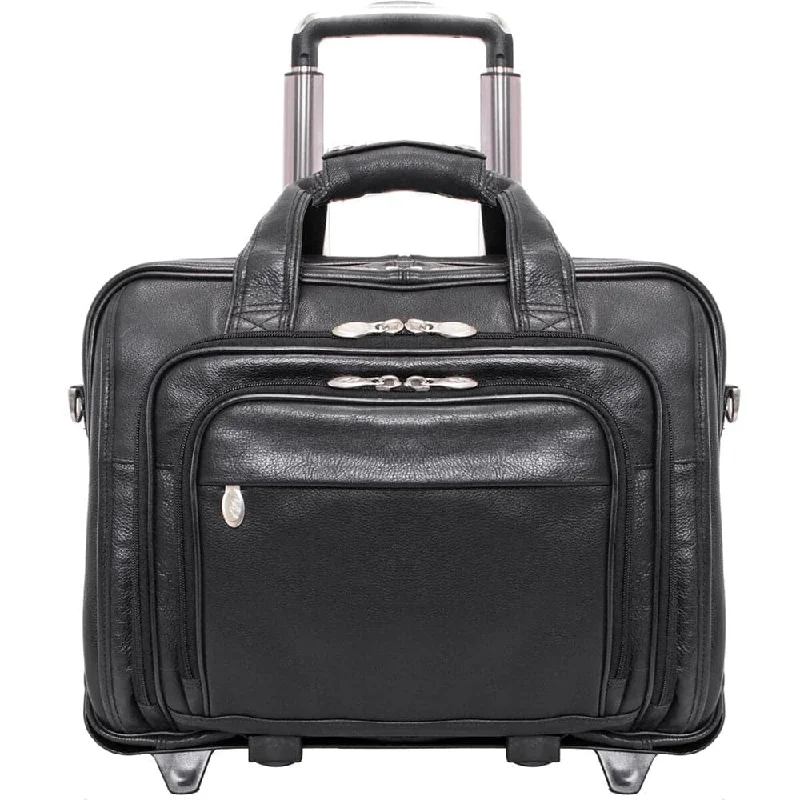 McKlein USA Gold Coast 17" Leather Patented Detachable -Wheeled Laptop Briefcase Best Handbag Sale Of The Season McKlein USA Gold Coast 17" Leather Patented Detachable -Wheeled Laptop Briefcase Best Handbag Sale Of The Season