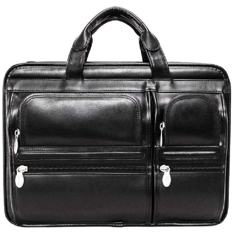 McKlein USA Hubbard 15" Leather Double Compartment Laptop Briefcase Affordable Elegance, Grab Yours McKlein USA Hubbard 15" Leather Double Compartment Laptop Briefcase Affordable Elegance, Grab Yours