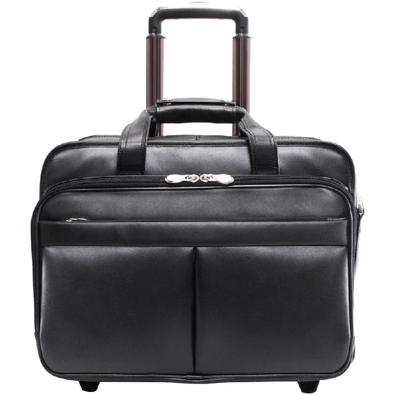 McKlein USA Roosevelt 17" Leather Patented Detachable -Wheeled Laptop Briefcase Fashion Bags, Limited Offer McKlein USA Roosevelt 17" Leather Patented Detachable -Wheeled Laptop Briefcase Fashion Bags, Limited Offer
