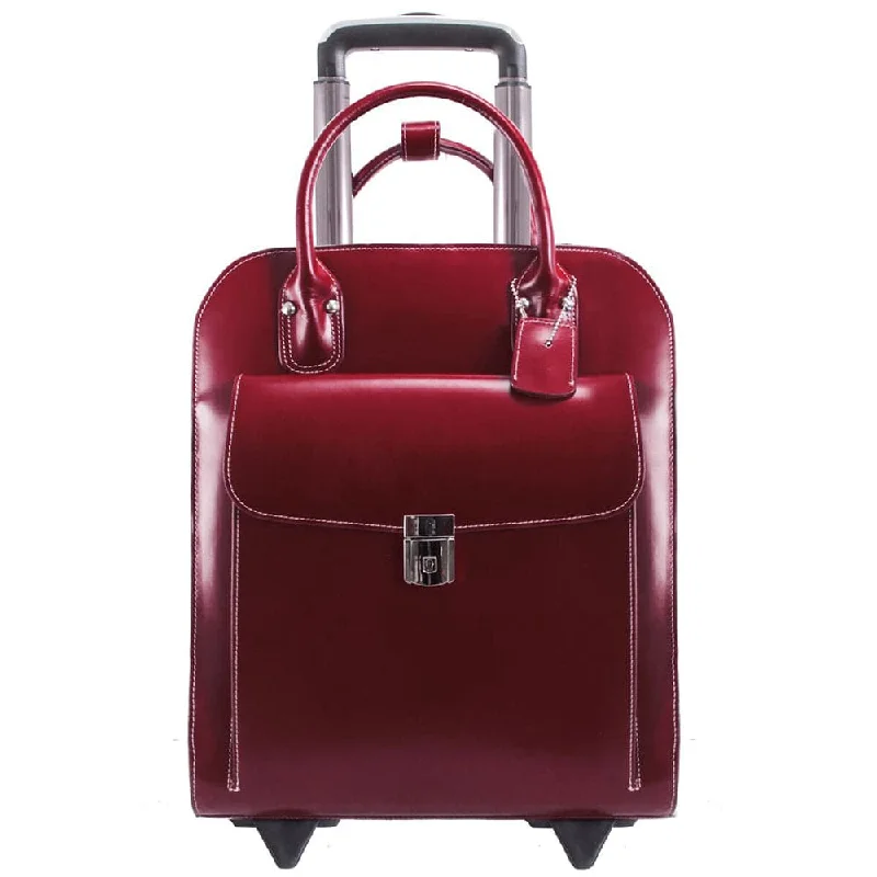 McKlein USA Uptown 15" Leather Vertical Wheeled Laptop Briefcase Premium Bags At Special Prices McKlein USA Uptown 15" Leather Vertical Wheeled Laptop Briefcase Premium Bags At Special Prices