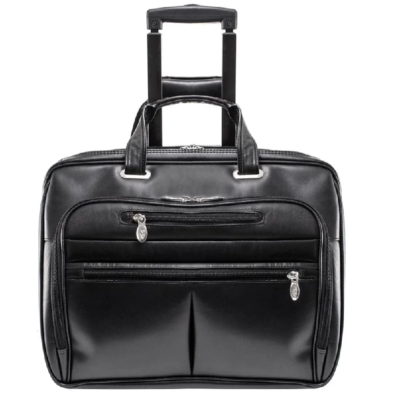 McKlein USA Wrightwood 17" Leather Wheeled Laptop Briefcase Flash Sale On Designer Bags McKlein USA Wrightwood 17" Leather Wheeled Laptop Briefcase Flash Sale On Designer Bags
