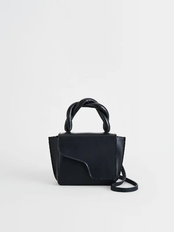 Montalbano Black Leather/Nappa Mini handbag Seasonal Sale On Trendy Handbags