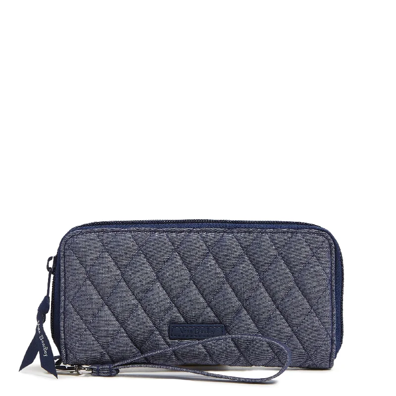 Outlet Denim Accordion Wristlet Classic Totes, Exclusive Deals
