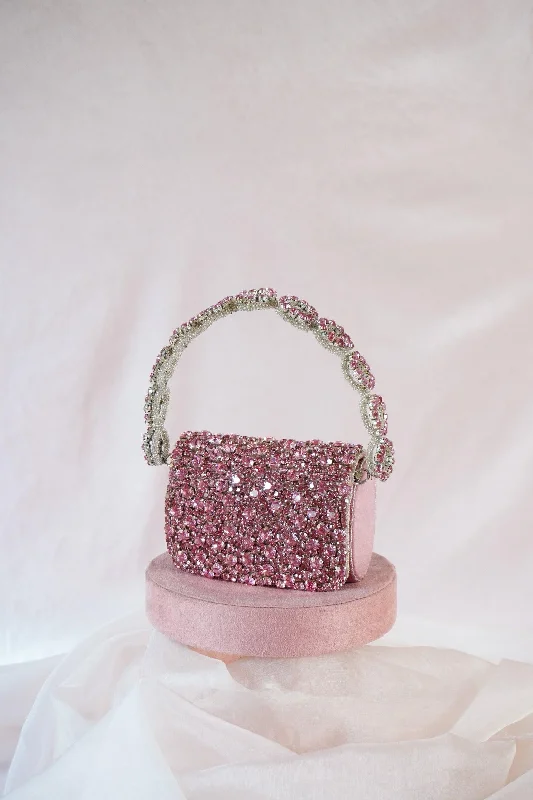 Colored Rhinestones Mini Flap Bag with Circle Handle The Bag Sale You've Been Waiting For Is Here Colored Rhinestones Mini Flap Bag with Circle Handle The Bag Sale You've Been Waiting For Is Here