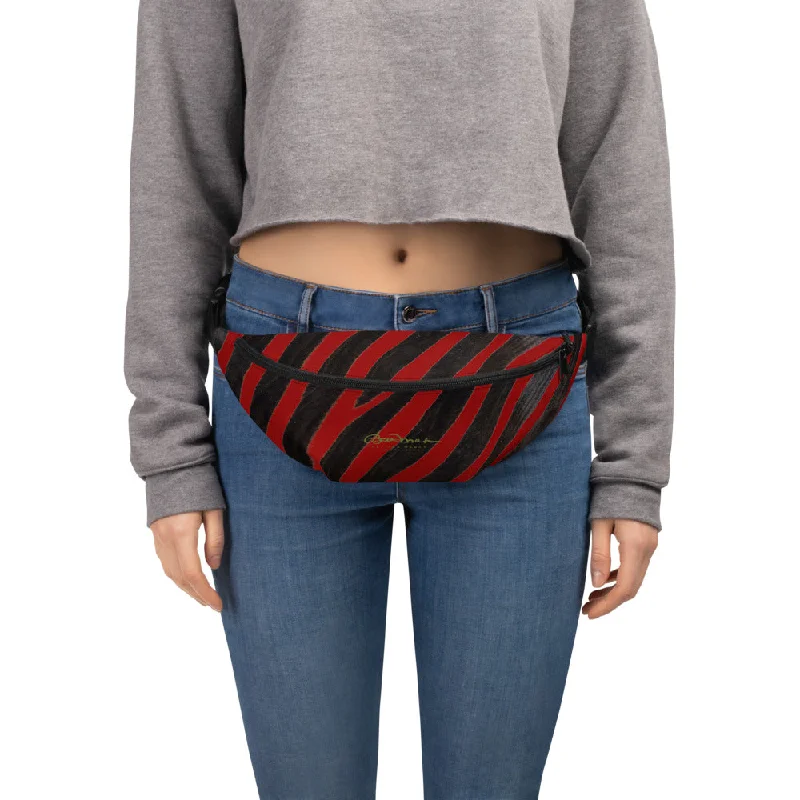 Red Zebra Fanny Pack Designer Bags At Lower Prices