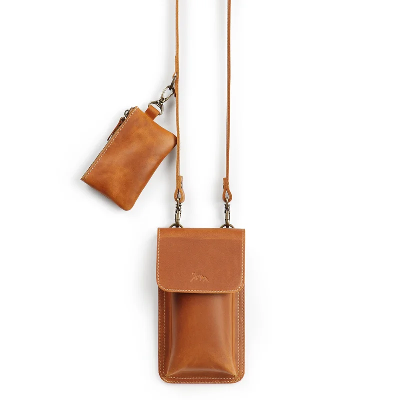 Ruby Leather Crossbody Phone Bag with Mini Pouch Chic Shoulder Bags At Promotional Rates Ruby Leather Crossbody Phone Bag with Mini Pouch Chic Shoulder Bags At Promotional Rates