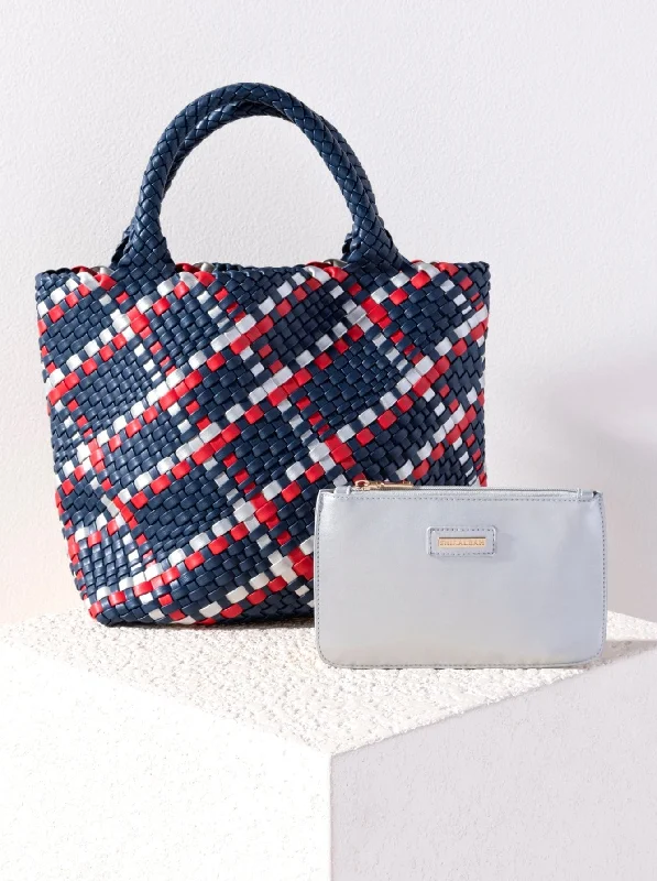 Shiraleah Blythe Plaid Mini Tote, Blue - FINAL SALE ONLY Must-Have Bags, Big Discounts Shiraleah Blythe Plaid Mini Tote, Blue - FINAL SALE ONLY Must-Have Bags, Big Discounts