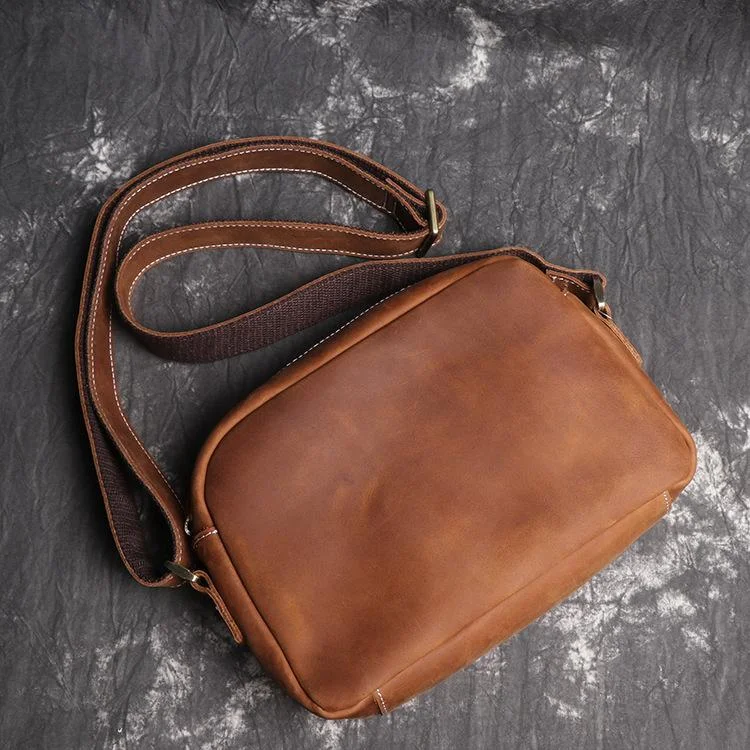 Vintage Small Brown Leather Men's Side Bag Black Courier Bag Messenger Bag For Men Stylish Totes, Special Discounts Vintage Small Brown Leather Men's Side Bag Black Courier Bag Messenger Bag For Men Stylish Totes, Special Discounts