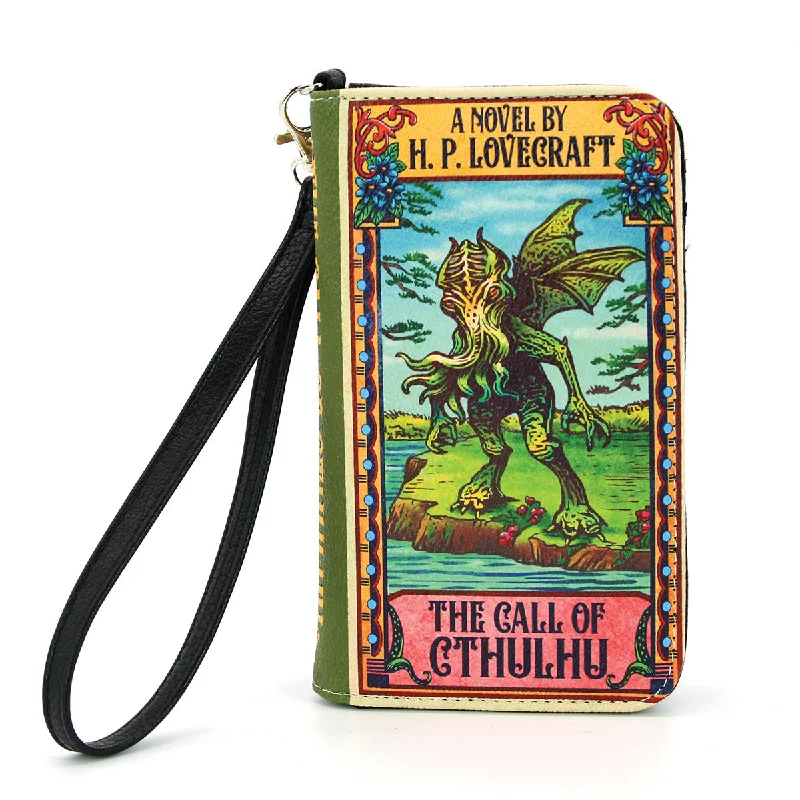 The Call of Cthulhu Book Wallet in Vinyl Seasonal Sale On Trendy Handbags