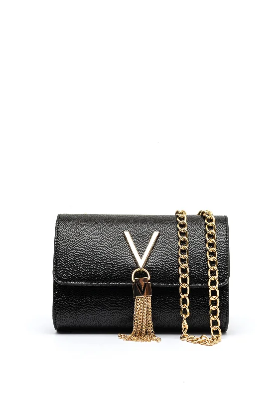 Valentino Handbags Divina Box Flap Over Crossbody Bag, Black Classic Totes At Unbeatable Deals