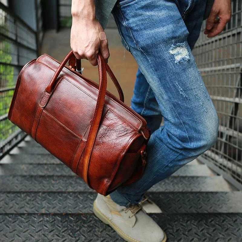 Vintage Leather Cool Mens Handbag Shoulder Bag Travel Bag for men Everyday Handbags At Wallet-Friendly Rates