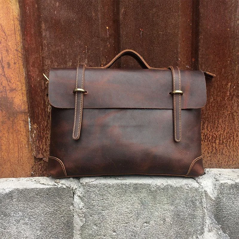 Vintage Leather Mens Briefcase Handbag Messenger Bag for men Don't Miss Out – Handbag Discounts