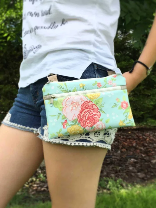 Boho Floral Fanny Pack, Vegan Belt Bag, Women Cross Body Bag | Aris Bags Fashion-Forward Bags At Limited-Time Offers