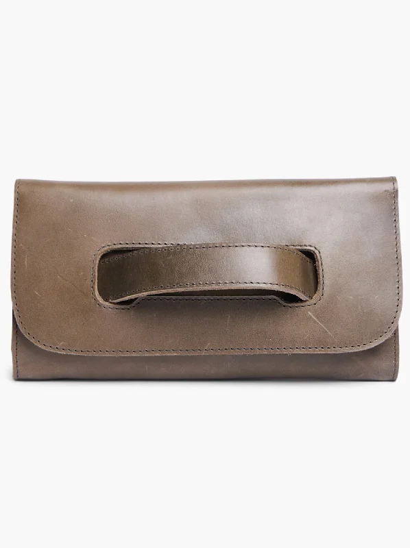 Able Mare Handle Clutch - Olive Designer-Inspired Bags, Best Prices