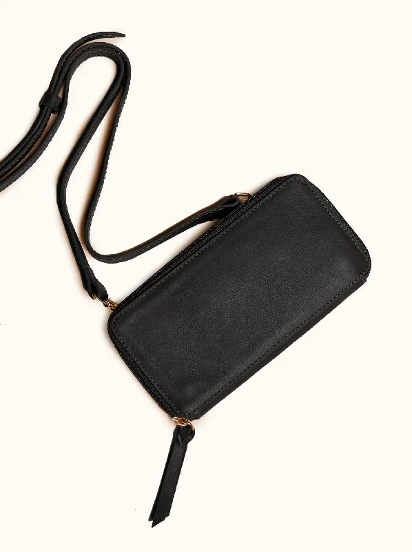 Able Amerie Continental Wallet - Black Timeless Bags, Flash Sale