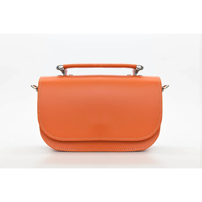 Aura Handmade Leather Bag - Orange Classic Totes, Exclusive Deals
