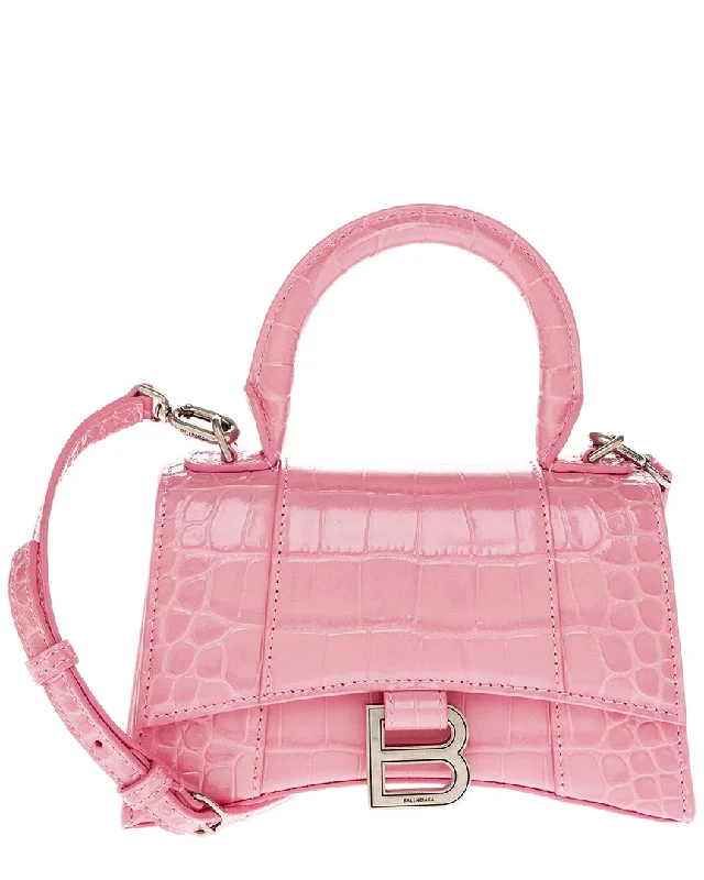 Balenciaga Hourglass XS Croc-Embossed Leather Top Handle Satchel Unmissable Deals On High-Quality Designer Bags Balenciaga Hourglass XS Croc-Embossed Leather Top Handle Satchel Unmissable Deals On High-Quality Designer Bags