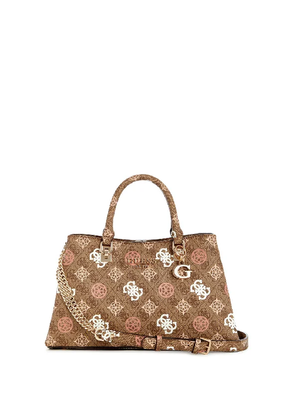 Beige Tan Logo Eliette Girlfriend  Satchel Bag Must-Have Bags, Big Discounts