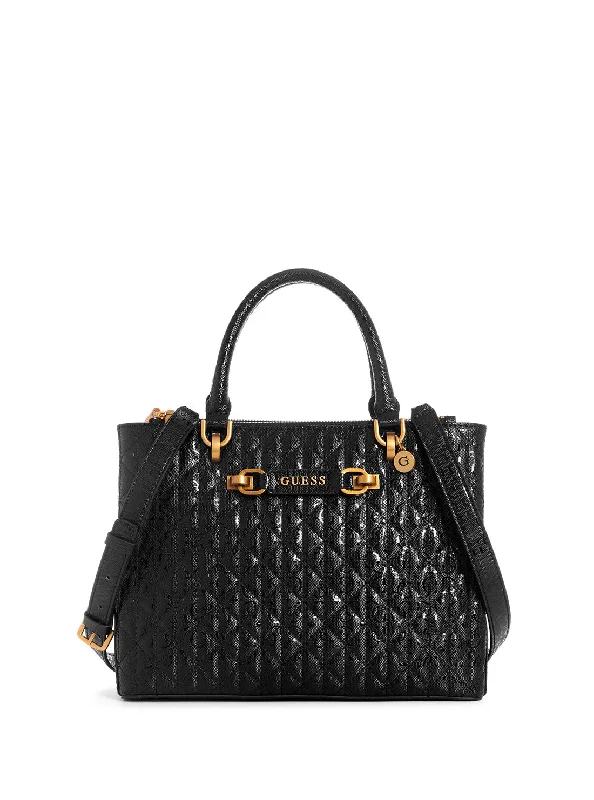 Black Aveta Status Satchel Bag Flash Sale On Designer Bags