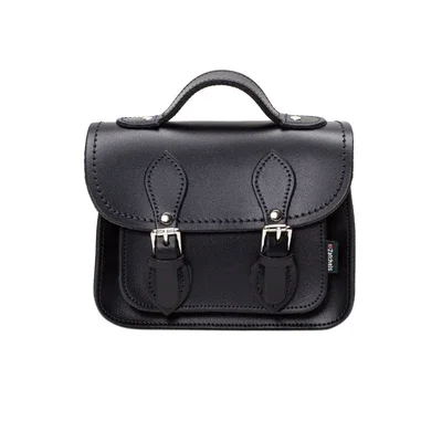 Handmade Leather Micro Satchel - Black Classic Totes At Unbeatable Deals