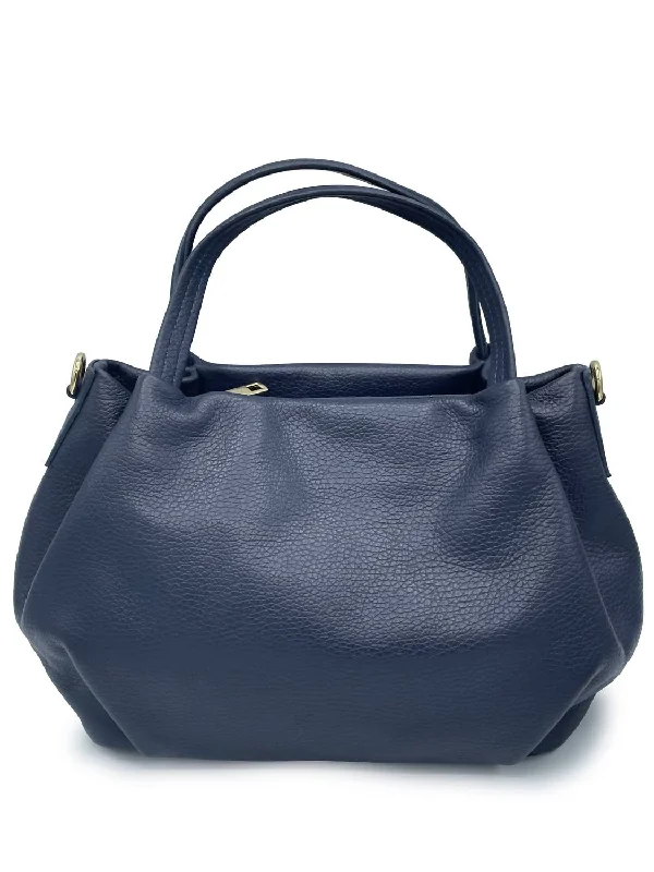 Brooke Leather Bag In Navy Fashion Bags, Limited Offer
