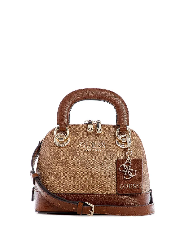 Brown Cathleen Small Dome Satchel Iconic Handbags At Unbeatable Prices