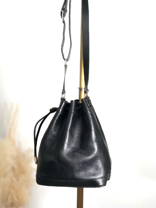 CELINE Drawstring Shoulder bag Black Vintage zazekc Luxury Bags, Budget Prices